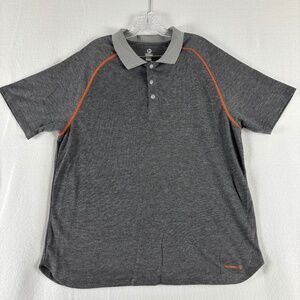 Merrell, Select Wick, Polo Shirt, Men's XL, Gray, Hiking, Golf, 3 Snap Collar